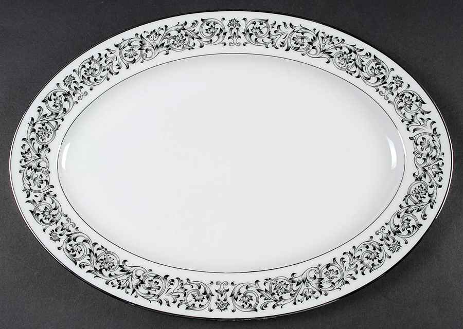 Niagara 12" Oval Serving Platter by Sango-1