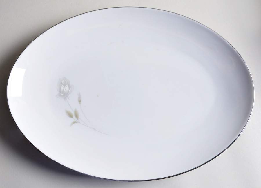 Rosalie 14" Oval Serving Platter by Sango-1