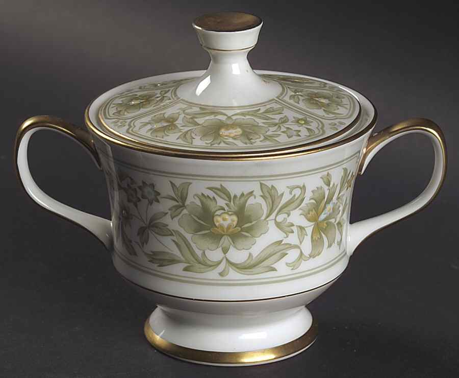 Savannah (Gold) Sugar Bowl & Lid by Sango-1