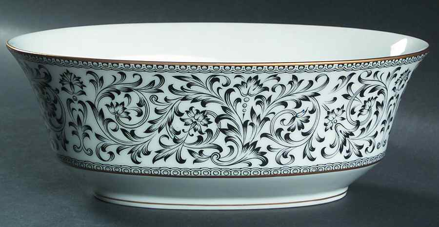 Spanish Lace 9" Oval Vegetable Bowl by Sango-1