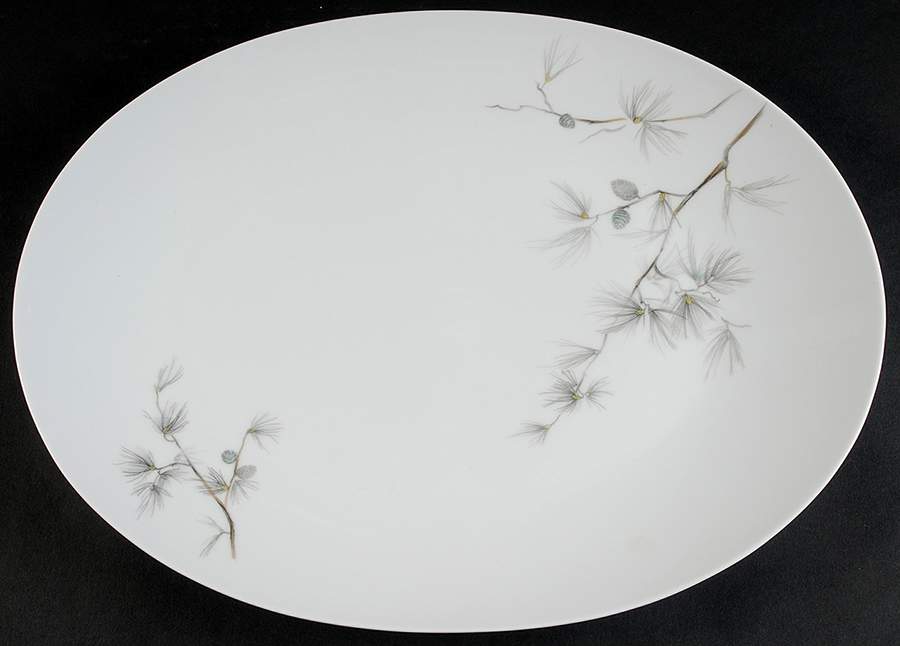 Torrey Pine 14" Oval Serving Platter by Sango-1