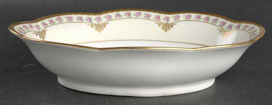 Bridal Rose 10" Oval Vegetable Bowl by Schumann - Bavaria-1