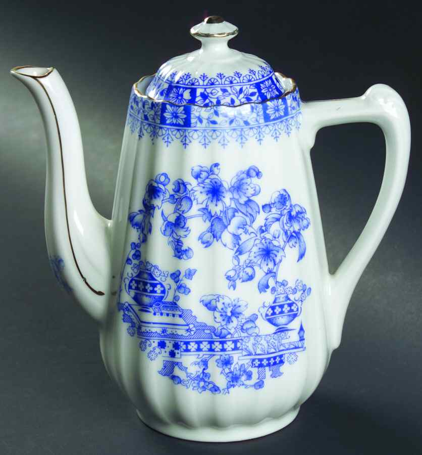 China Blau Mini Coffee Pot & Lid by Schumann - Bavaria-1