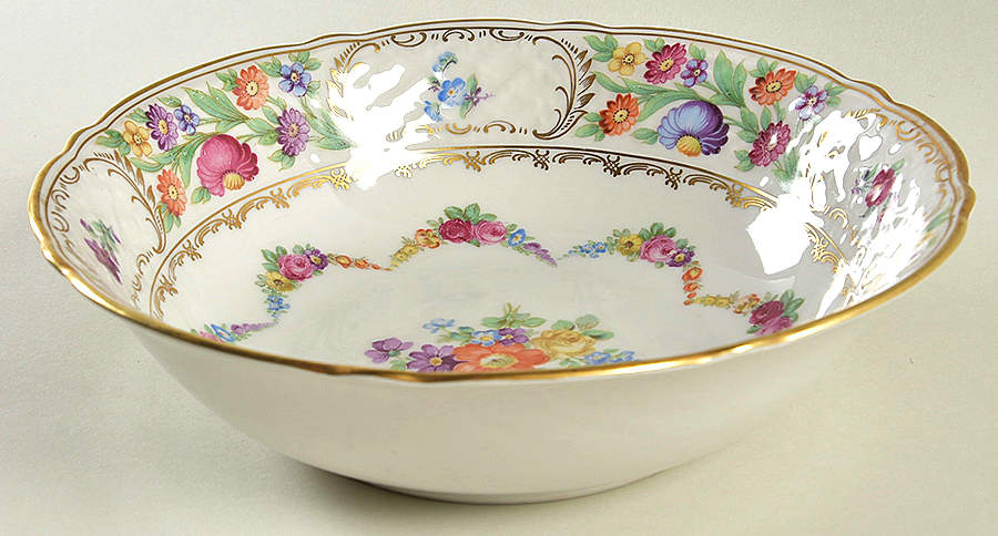 Dresden Garland 9" Round Vegetable Bowl by Schumann - Bavaria-1
