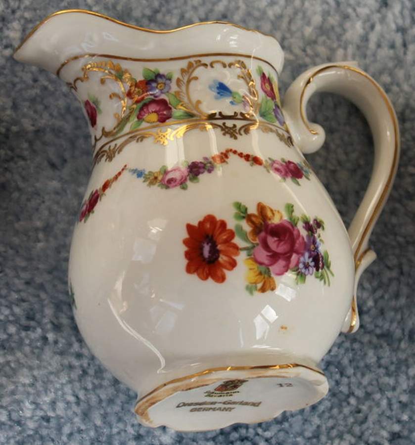 Dresden Garland 10 Oz Pitcher by Schumann - Bavaria-1