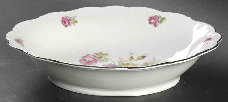 Empire Rose 9" Oval Vegetable Bowl by Schumann - Bavaria-1