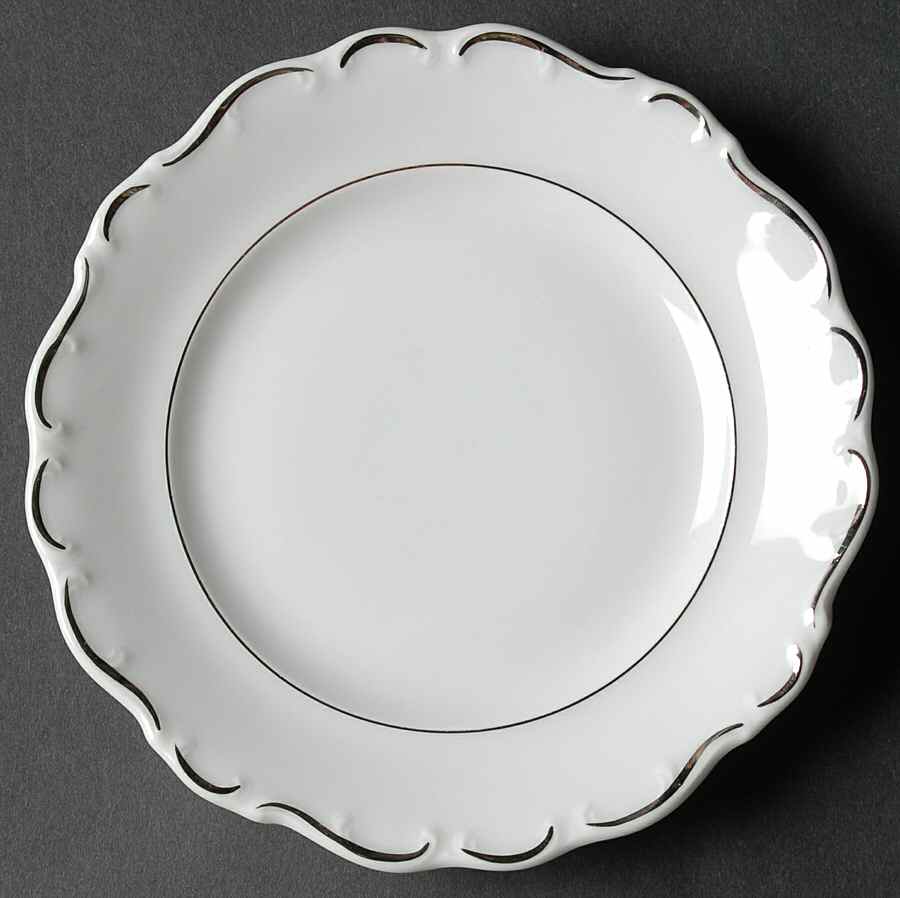 Platinum Scroll Bread & Butter Plate by Schumann - Bavaria-1