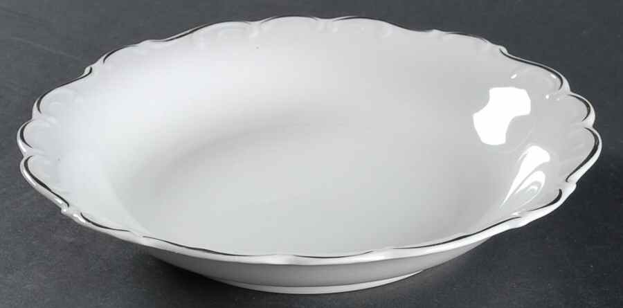 Platinum Scroll Coupe Soup Bowl by Schumann - Bavaria-1