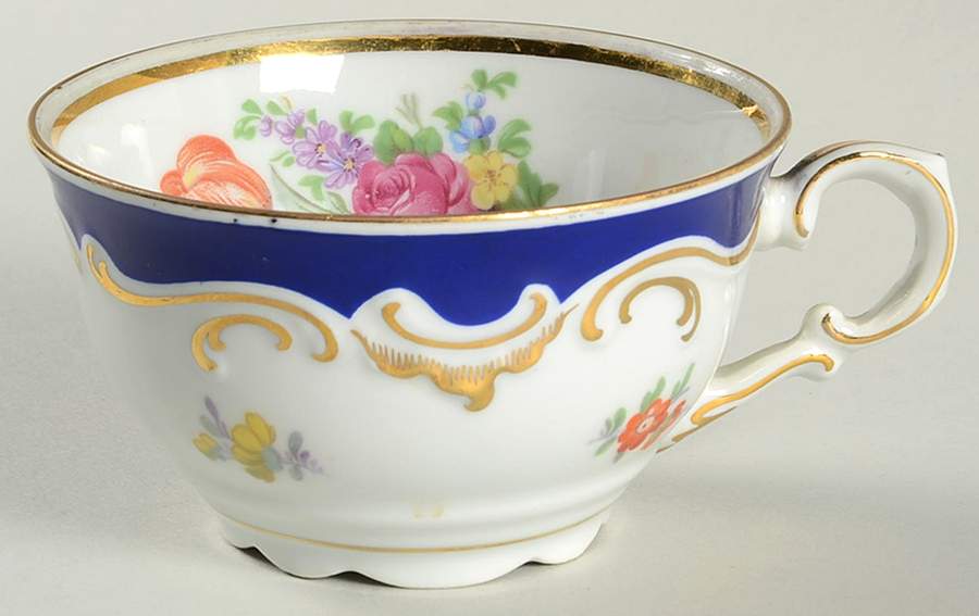 Royal Blue Flat Cup by Schumann - Bavaria-1