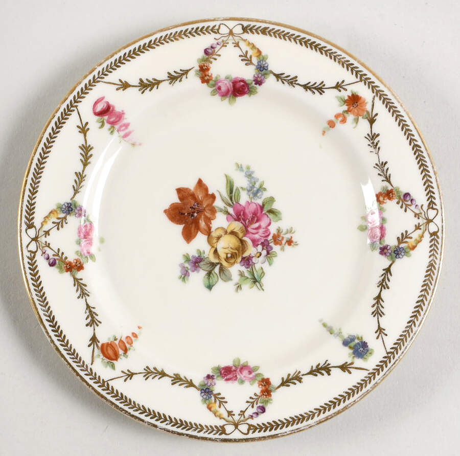 San Luis Rey (Ivory Background) Bread & Butter Plate by Schumann - Bavaria-1