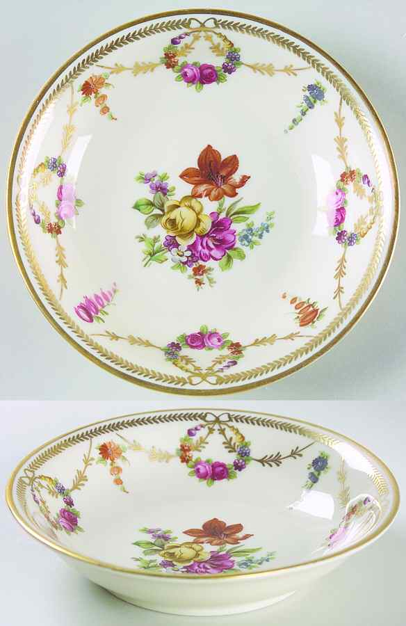 San Luis Rey (Ivory Background) Fruit/Dessert (Sauce) Bowl by Schumann - Bavaria-1