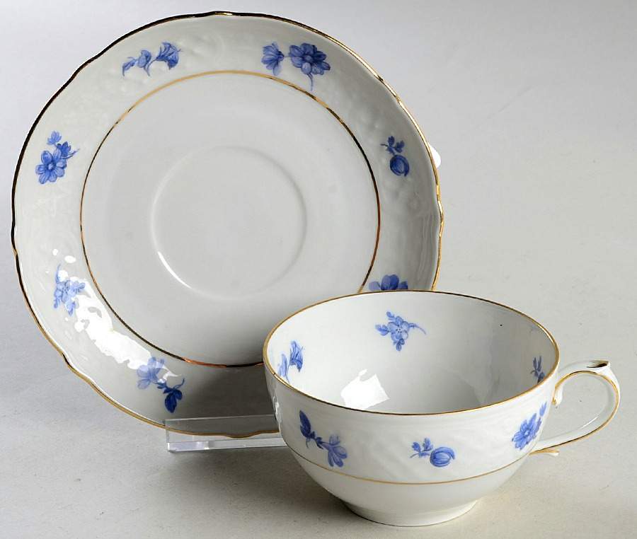 SCH1 Flat Cup & Saucer Set by Schumann - Bavaria-1