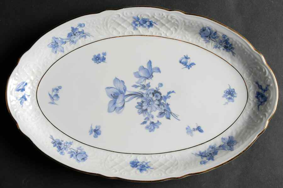 SCH1 12" Oval Serving Platter by Schumann - Bavaria-1