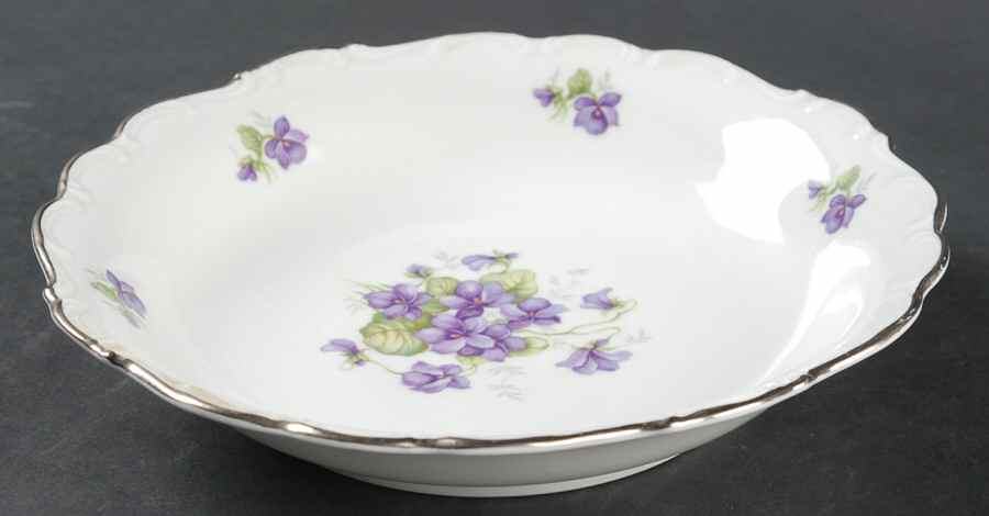Violette (Platinum Trim) Coupe Soup Bowl by Schumann - Bavaria-1