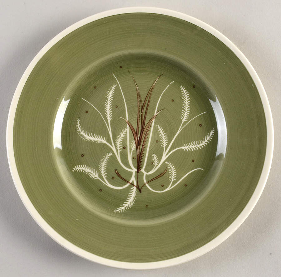 Chinese Fern Green Salad Plate by Susie Cooper-1