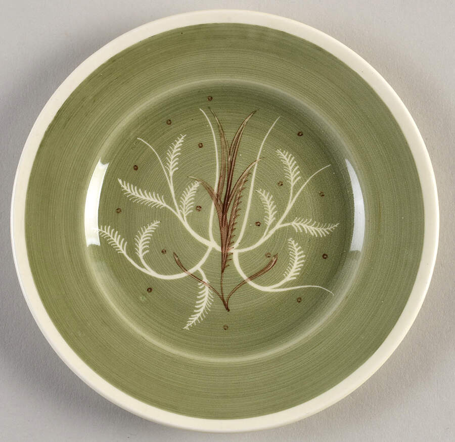 Chinese Fern Green Bread & Butter Plate by Susie Cooper-1