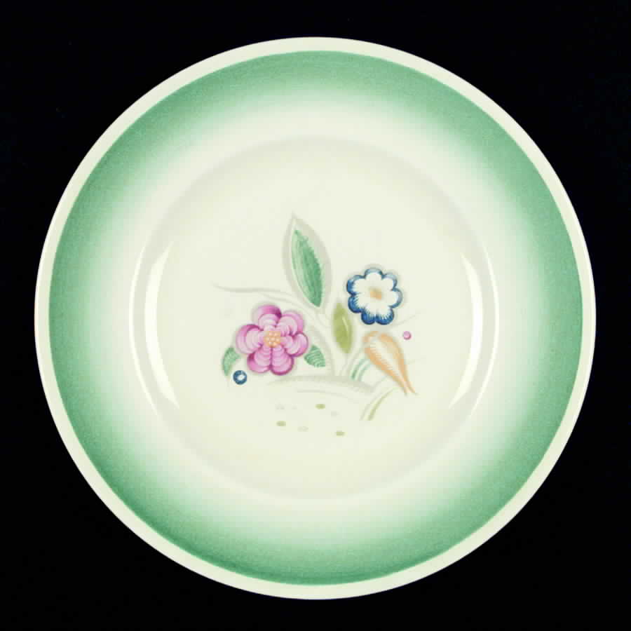 Nosegay Green Dinner Plate by Susie Cooper-1