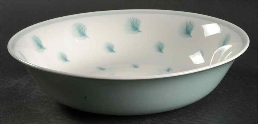 Whispering Grass Aqua (Coupe) 9" Round Vegetable Bowl by Susie Cooper-1