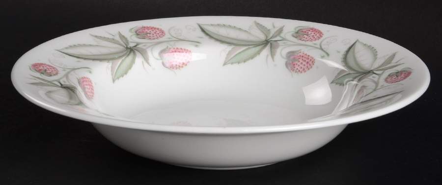 Wild Strawberry Rim Soup Bowl by Susie Cooper-1