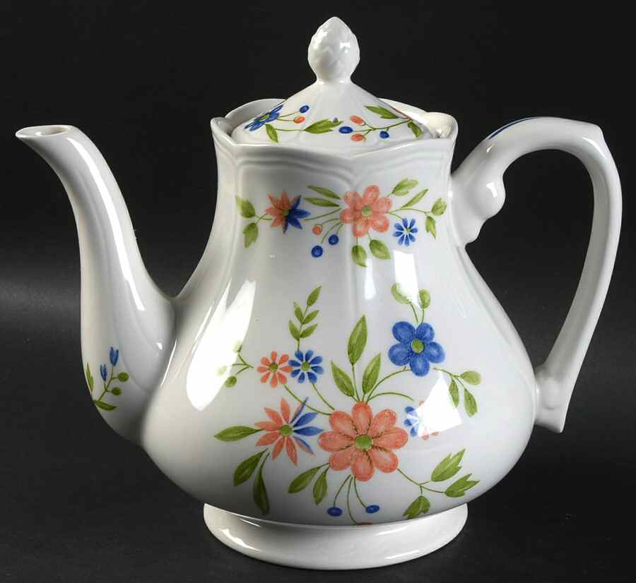 Country French Teapot & Lid by Sears-1