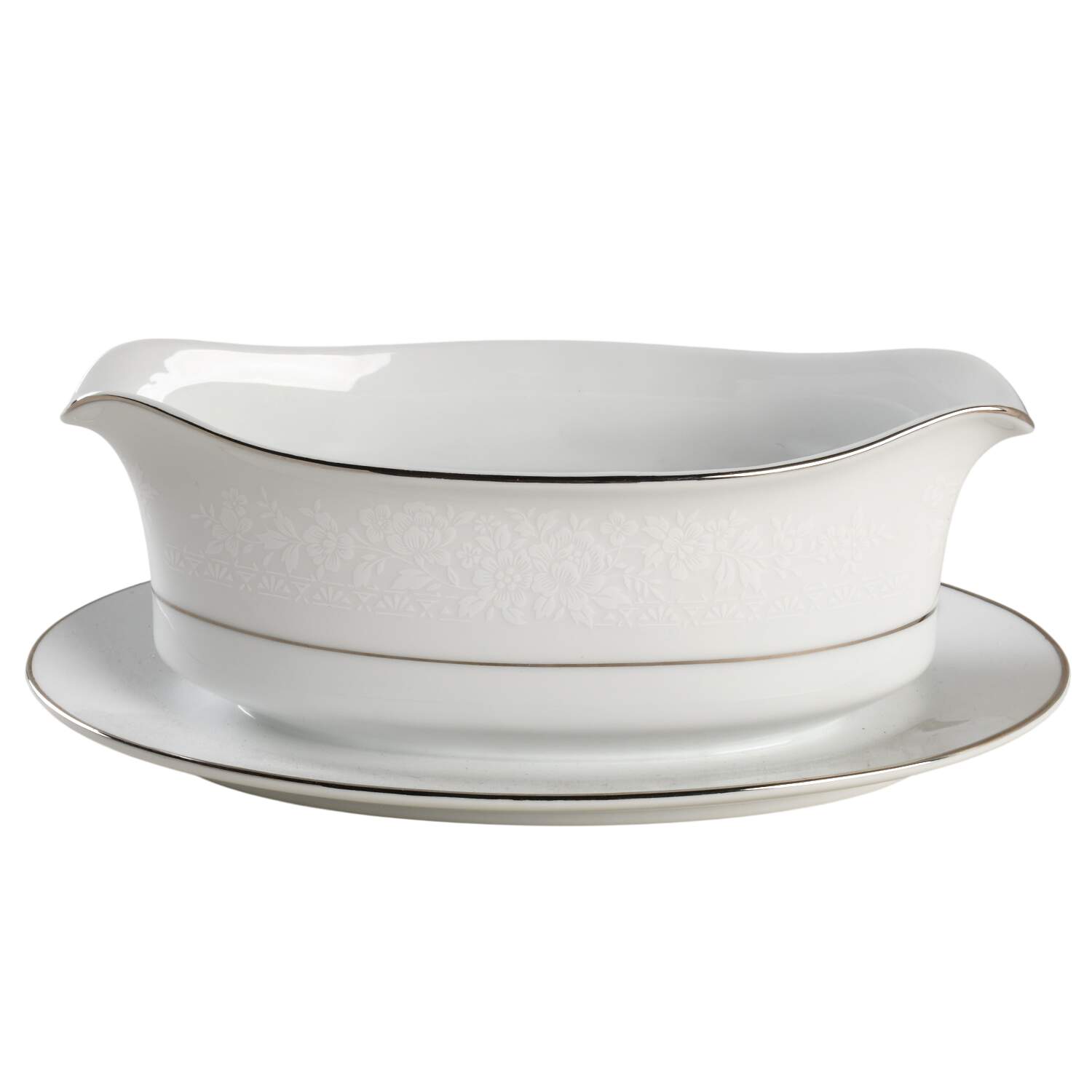 West Bluff Gravy Boat with Attached Underplate by Seizan-1