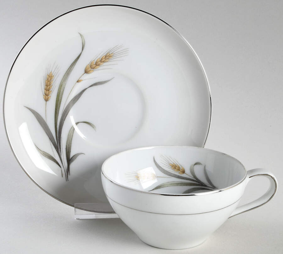 Harvest Flat Cup & Saucer Set by Seyei Toki Co-1