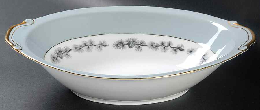Pinecone 10" Oval Vegetable Bowl by Seyei Toki Co-1