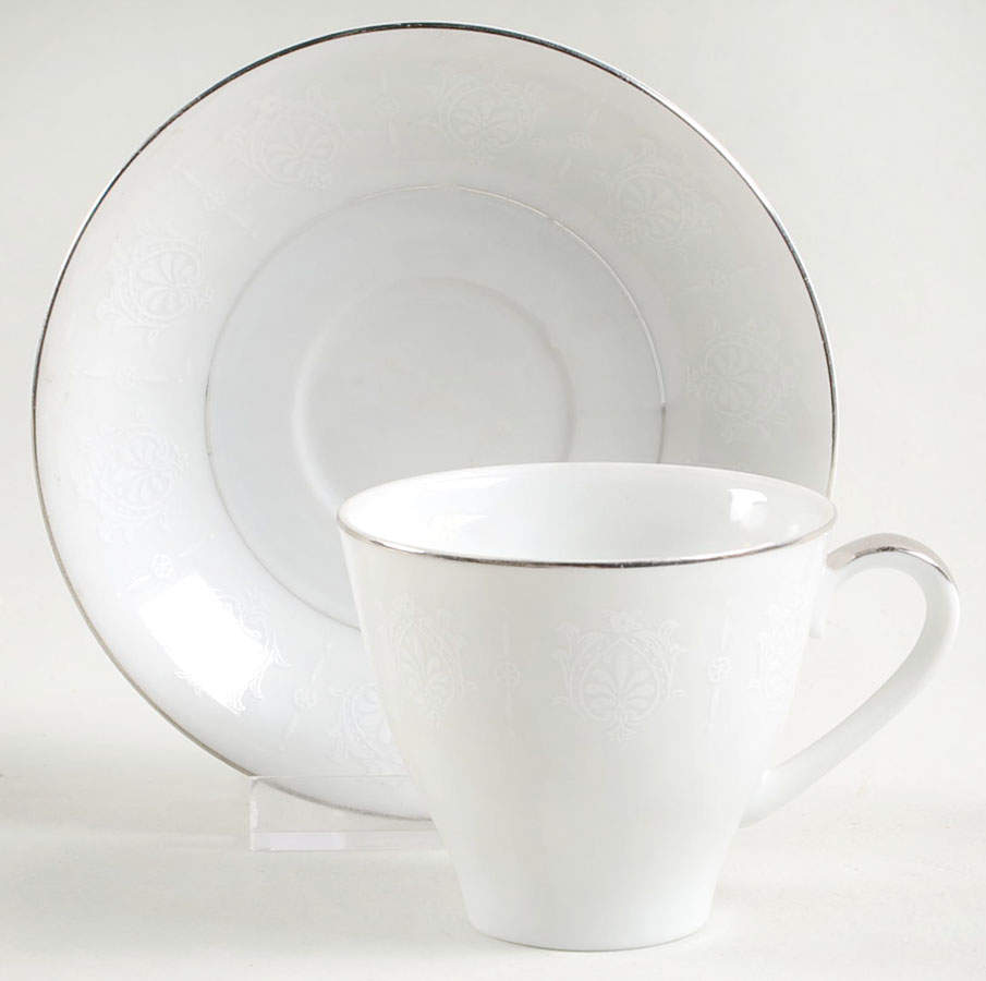 Wedding Bell Flat Demitasse Cup & Saucer Set by Seyei Toki Co-1