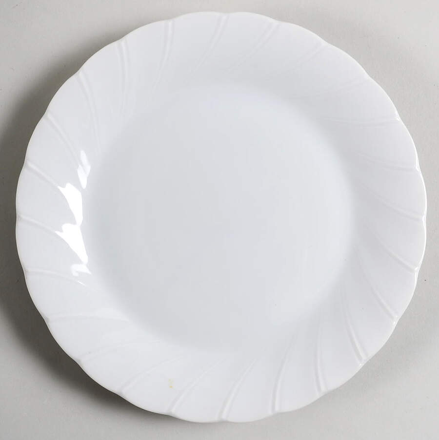 Bone White (Porcelain, Japan, All White) Salad Plate by Sheffield-1