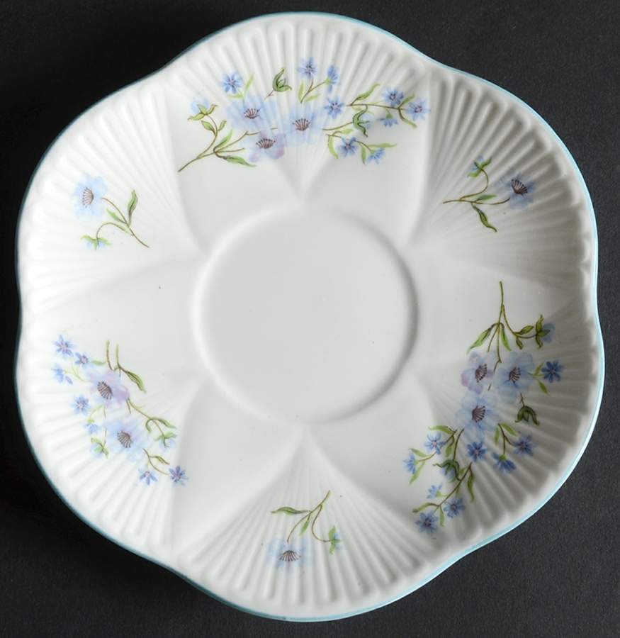 Blue Rock (Dainty Shape) Saucer for Cream Soup Bowl by Shelley-1