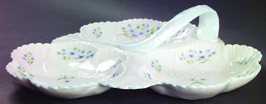 Blue Rock (Dainty Shape) 3-Part Relish by Shelley-1