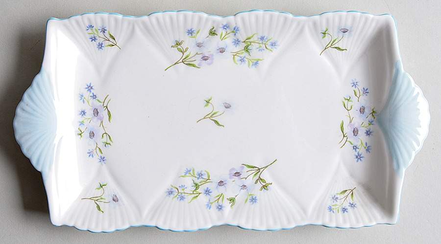 Blue Rock (Dainty Shape) 10" Rectangular Tray by Shelley-1