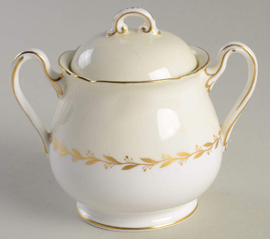 Bridal Wreath Sugar Bowl & Lid by Shelley-1