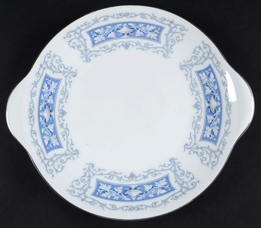 Columbia Handled Cake Plate by Shelley-1