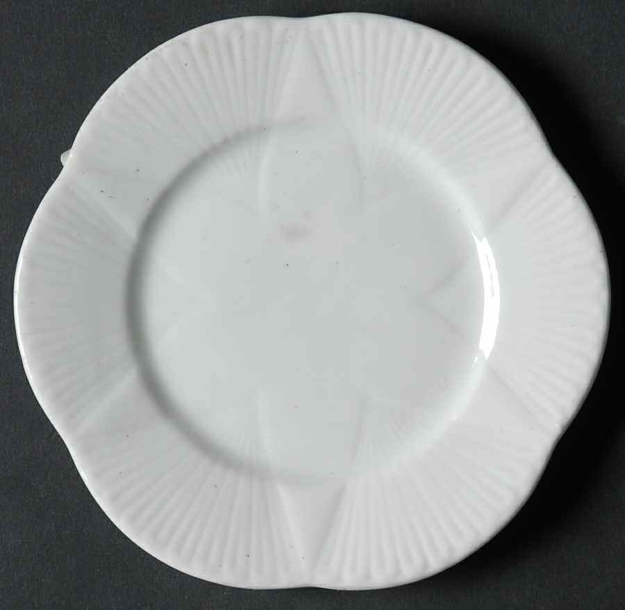 Dainty White (No Trim) Small Bread & Butter Plate by Shelley-1