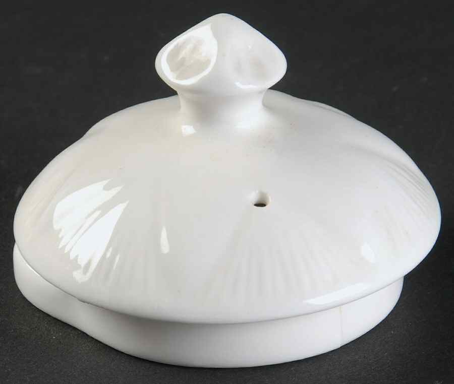 Dainty White (No Trim) Lid for Small Coffee Pot by Shelley-1