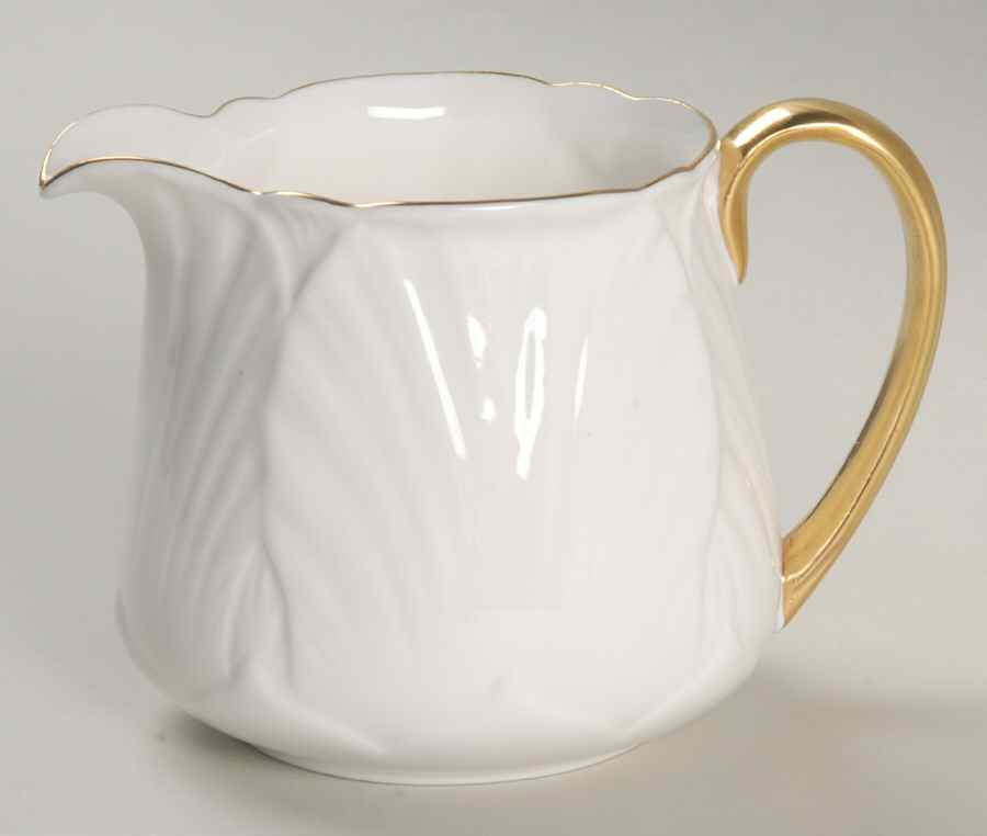 Oleander (Gold Trim) Creamer by Shelley-1