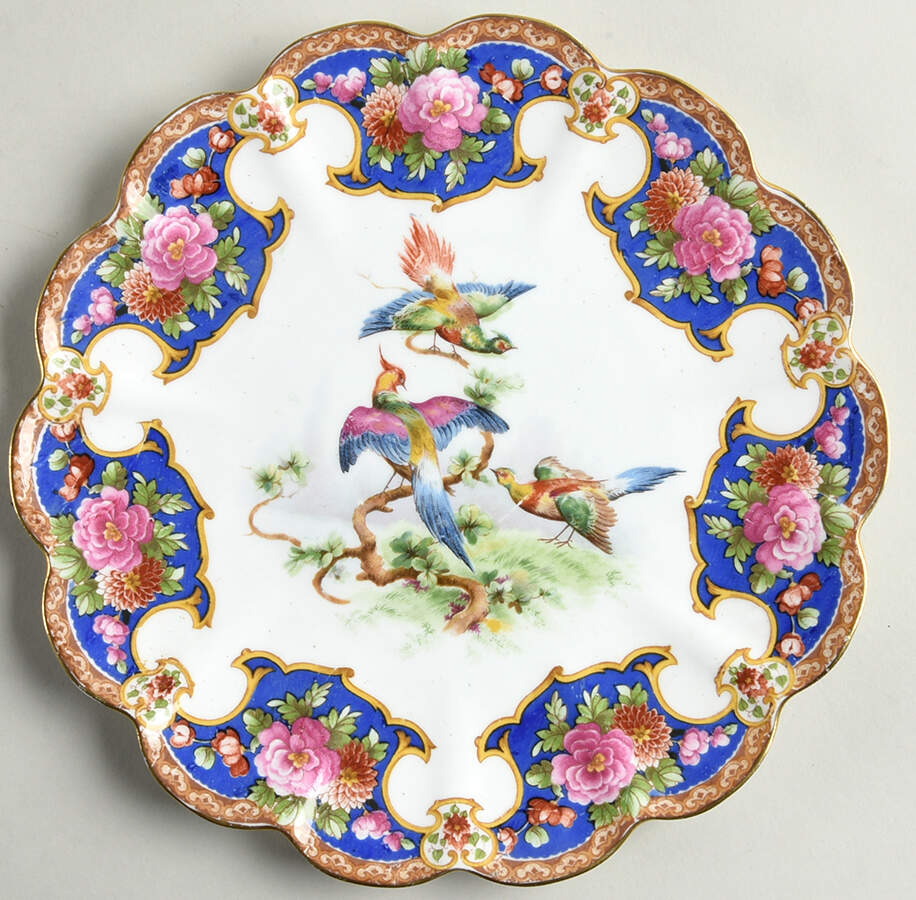 Old Sevres Cake Plate by Shelley-1
