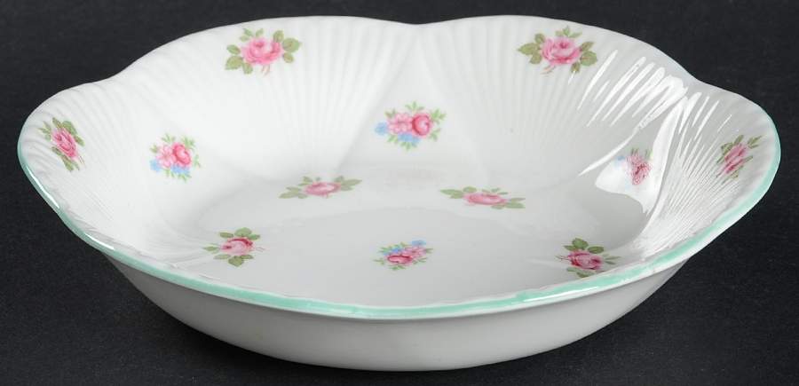 Rosebud (Dainty Shape) Coupe Cereal Bowl by Shelley-1