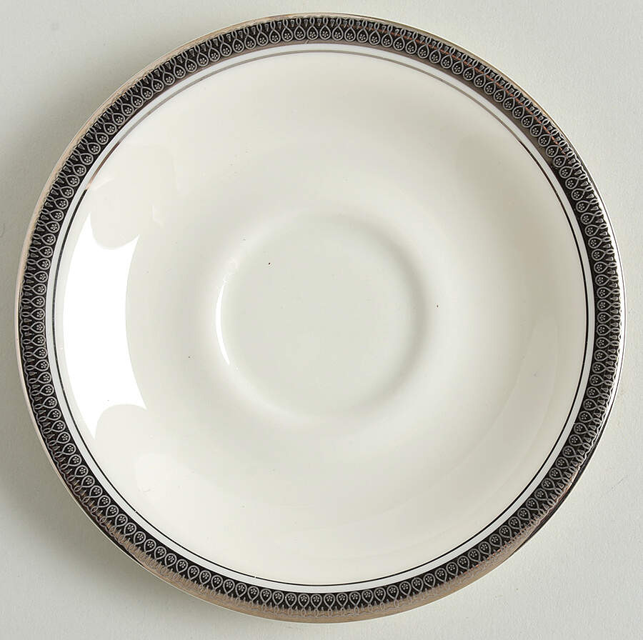 Royal Baroness (Platinum Trim) Saucer by Shenango-1