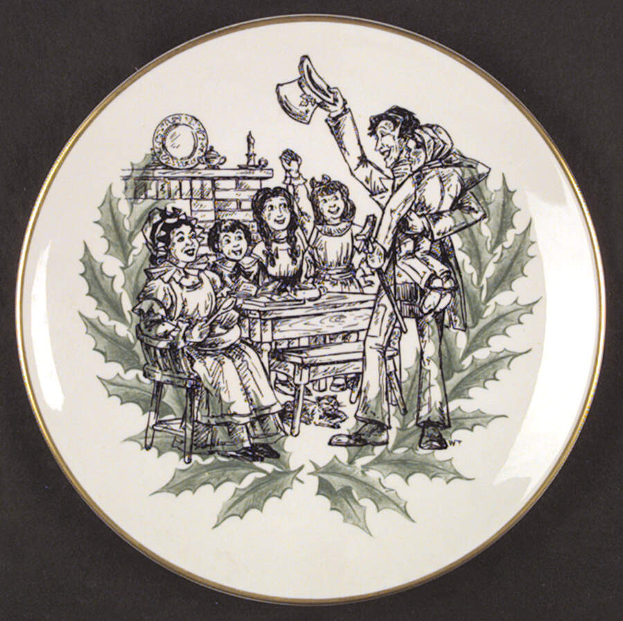 A Christmas Carol Dinner Plate by Shenango-1