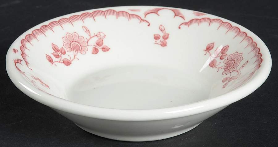 Chardon Rose Red Fruit/Dessert (Sauce) Bowl by Shenango-1