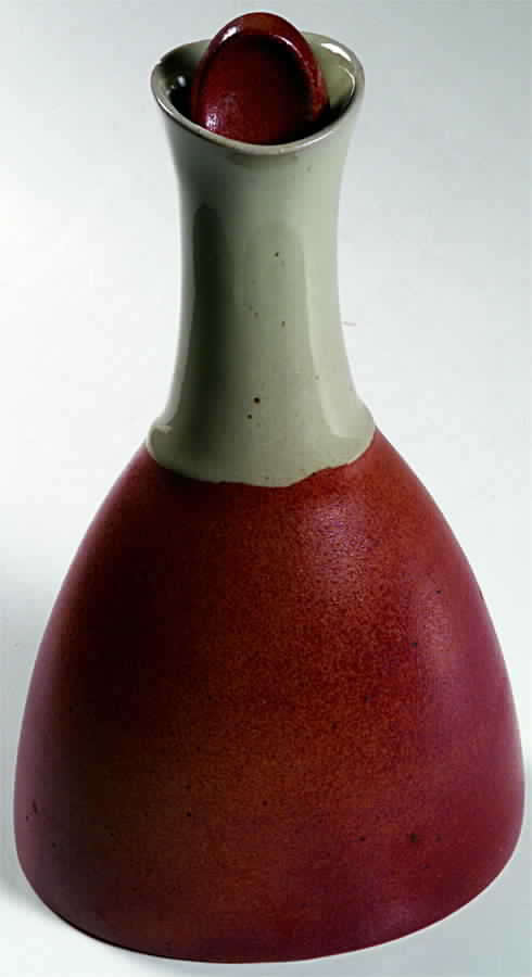 Off White Decanter and Stopper by Sial-1