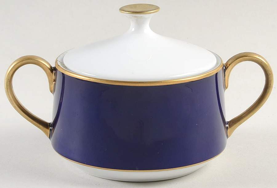King Frederick Cobalt Blue Sugar Bowl & Lid by Sigma-1