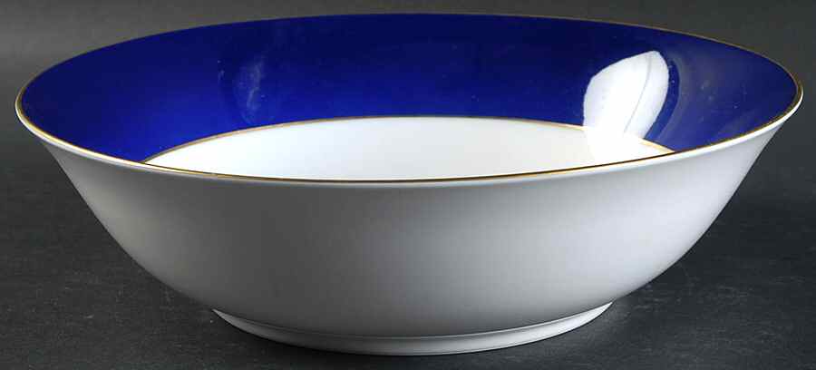 King Frederick Cobalt Blue 9" Round Vegetable Bowl by Sigma-1
