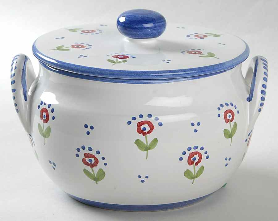 Le Petite Fleur 1.25 Qt Round Covered Casserole by Sigma-1