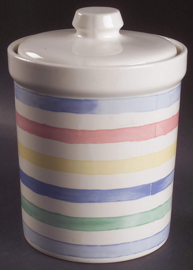 Watercolors Extra Large Canister & Lid by Signature-1