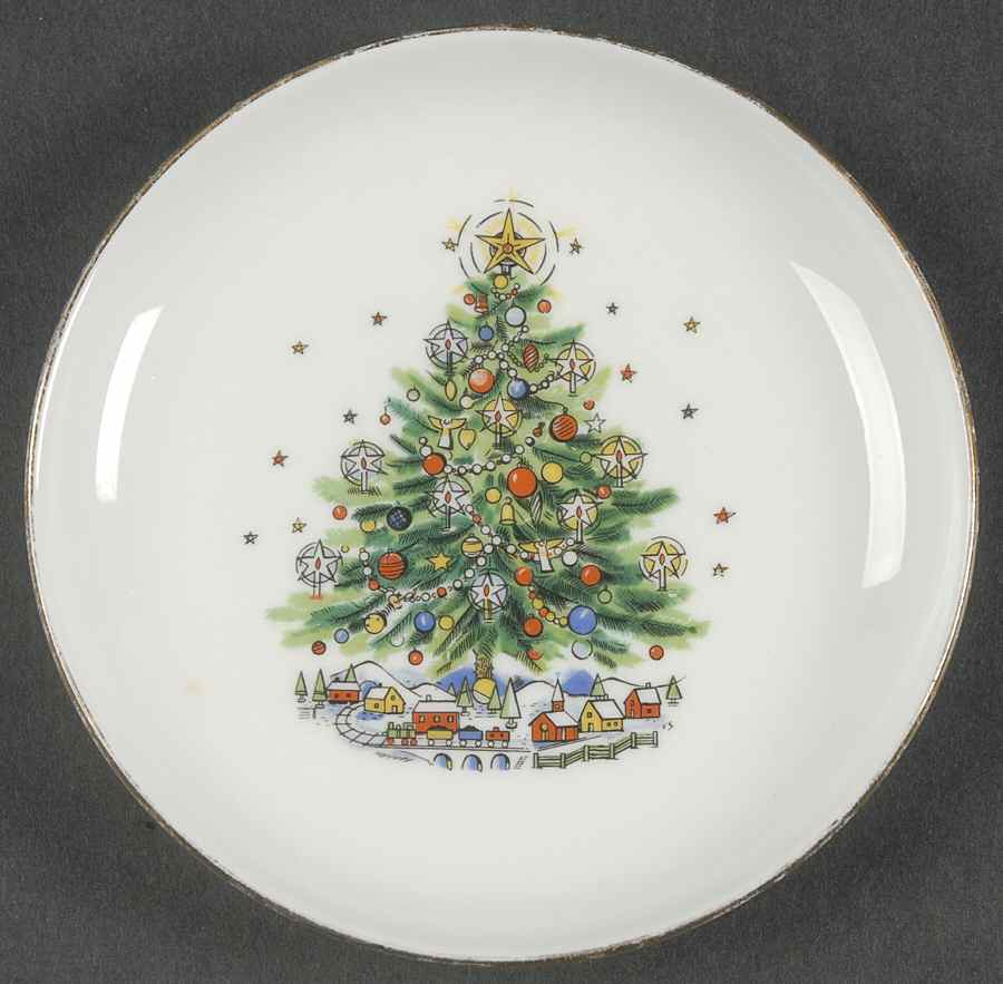 Christmas Eve (No Color Bnd, Gold Trim) Coaster by Salem-1