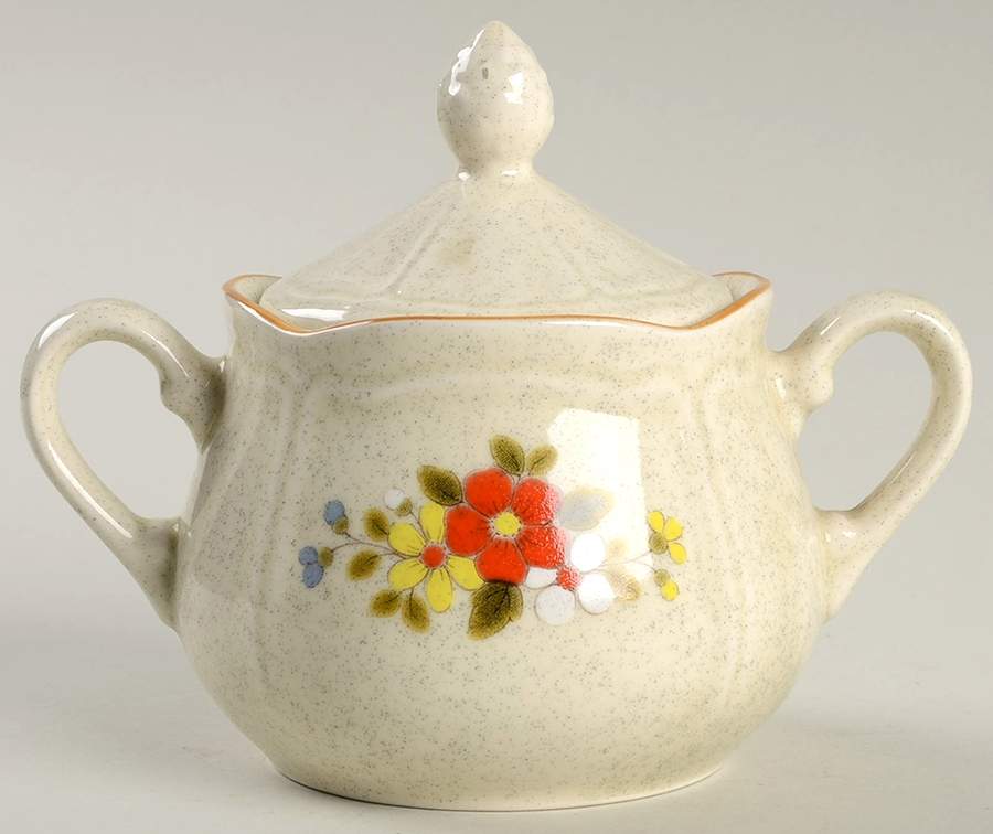 Meadow Sugar Bowl & Lid by Salem-1
