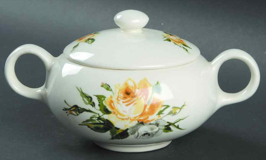 Melody Lane Sugar Bowl & Lid by Salem-1